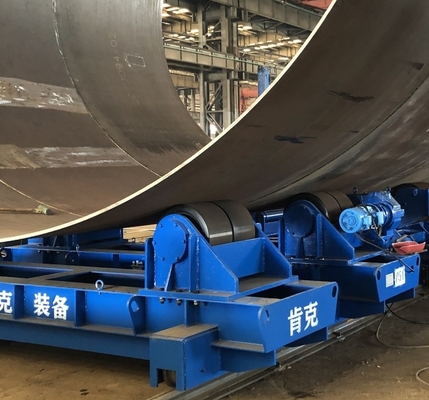 Sandstrahlen des schweißenden Rotators 150 Ton Wind Tower Motorized Wheel